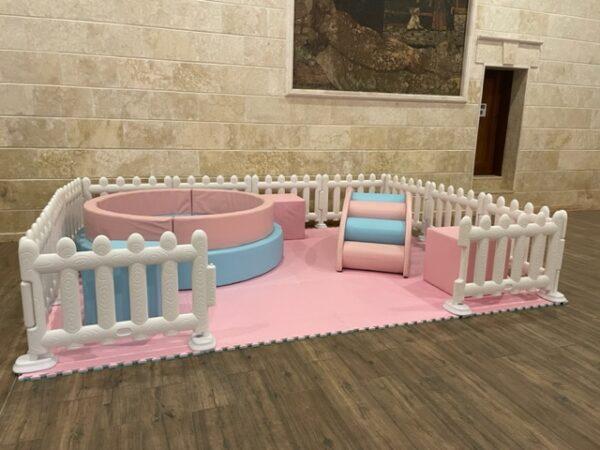 Pastel Pink and Blue Play Area (for kids ages 1 to 6 years old) - Image 2